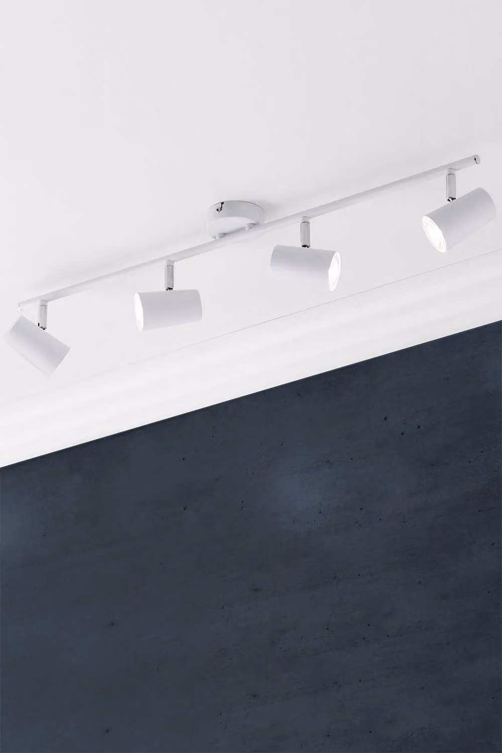 BHS Lighting Barley Modern White Metal Spotlight Bar Ceiling Light – 2