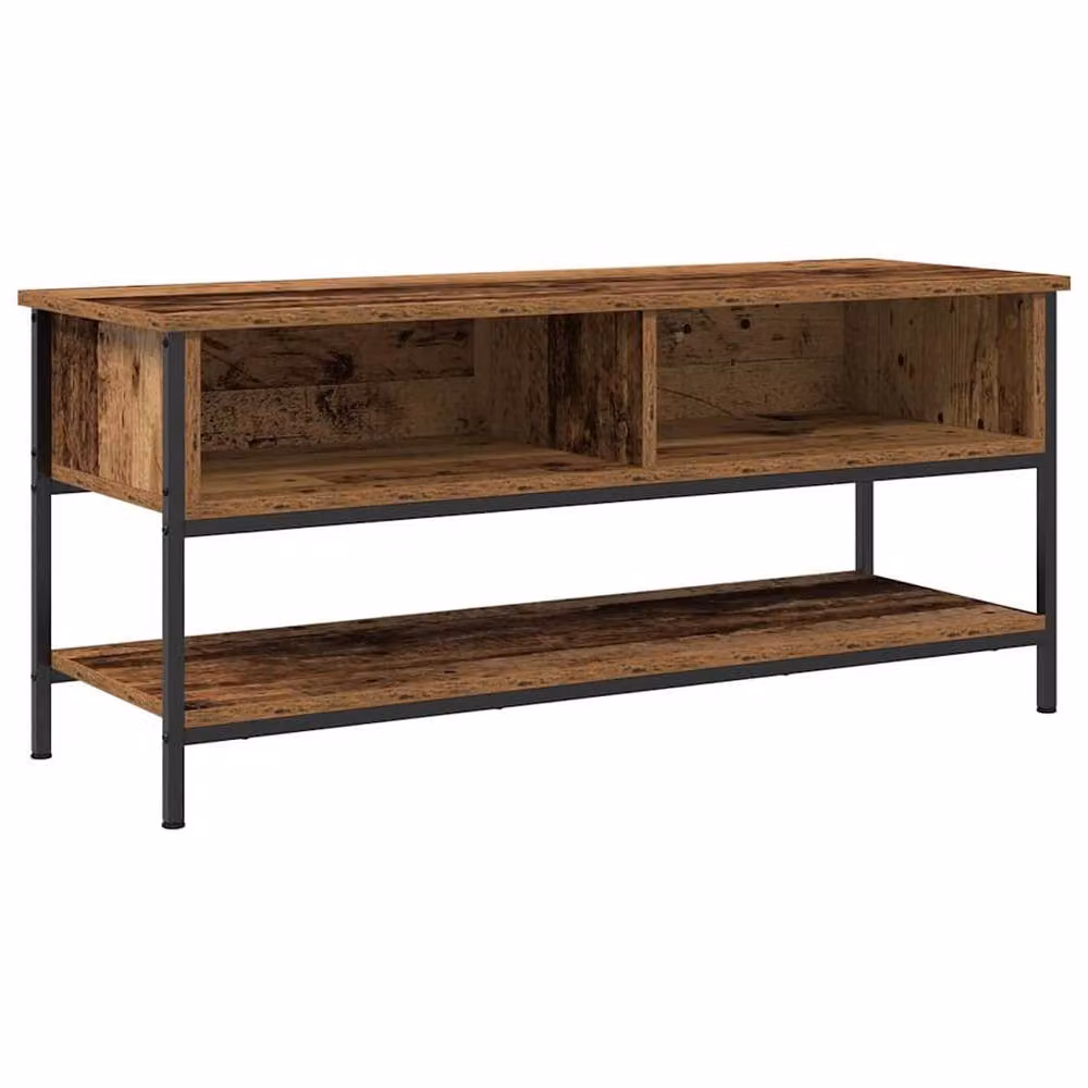 Berkfield Home Old Wood TV Cabinet in Brown, W/D/H: 100 x 35 x 45 cm – 3