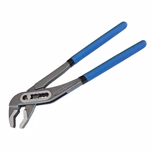 Faithfull Blue Slip Joint Water Pump Pliers, 250mm, Chrome Vanadium Steel