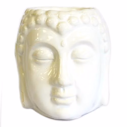 KDMD Classic White Ceramic Buddha Wax Melt and Oil Burner Pot – 1