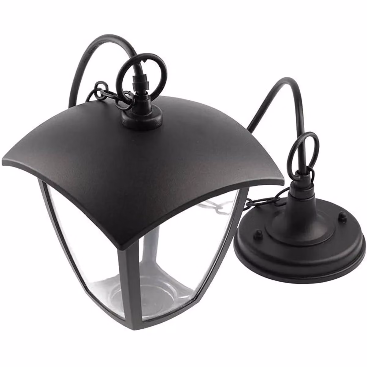 CGC Lighting Violet Outdoor Chain Hanging Lantern Light in Black – 5