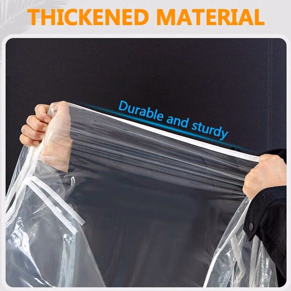 SPETLEK Transparent Garment Rack Cover with Zipper, W/D/H: 150 x 50 x 150 cm – 3