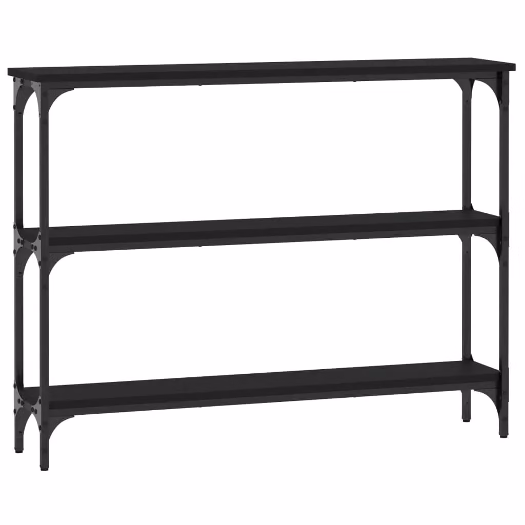 Berkfield Home Industrial Black Console Table, W/D/H: 100 x 22.5 x 75 cm – 2