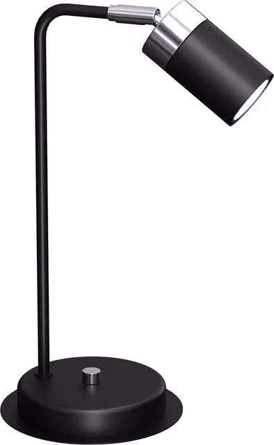 Milagro Joker Adjustable LED Table Lamp in Black and Chrome