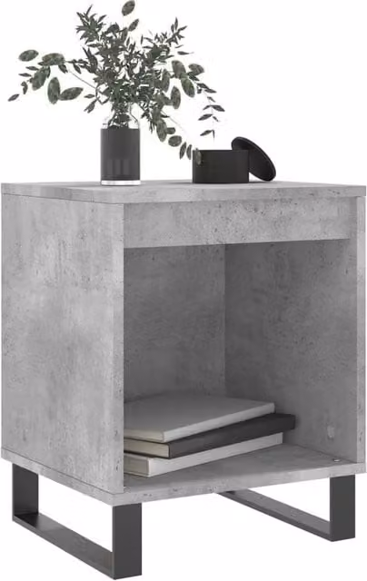 Berkfield Home Modern Bedside Cabinets, 2 Piece Set, Concrete Grey, W: 40 cm, D: 35 cm, H: 50 cm – 1