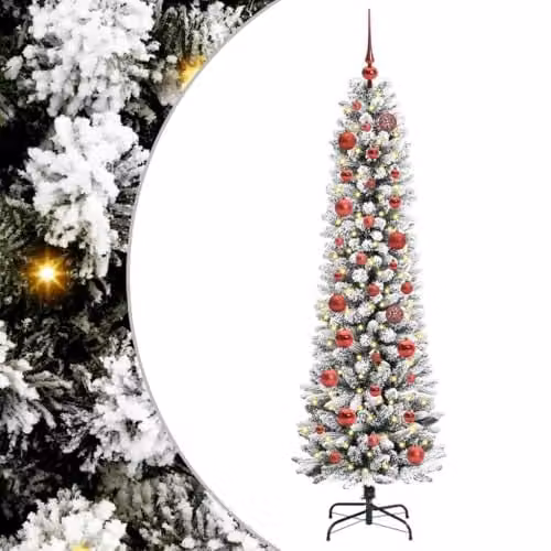vidaXL Artificial White Christmas Tree, Height: 150 cm