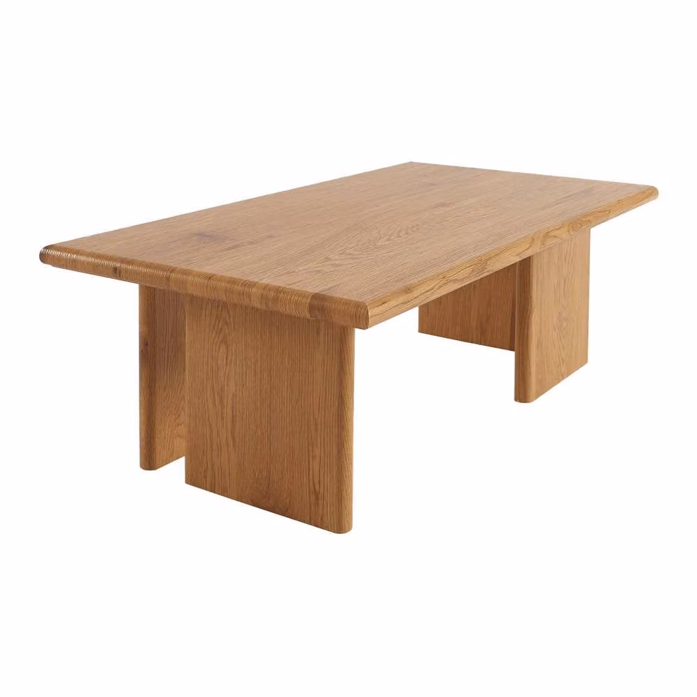 sweeek Rectangular Modern MDF Coffee Table in Brown, W/D/H: 110 x 60 x 36 cm – 2