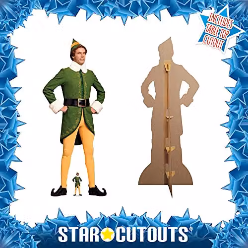 Star Cutouts SC1670 Buddy the Elf Lifesize Cardboard Cutout, Height: 188 cm – 5