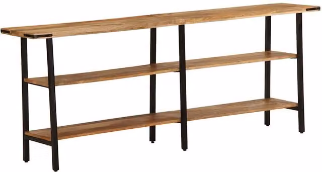 Berkfield Home Rustic Mango Wood Console Table, Brown, W/D/H: 180 x 35 x 70 cm – 1