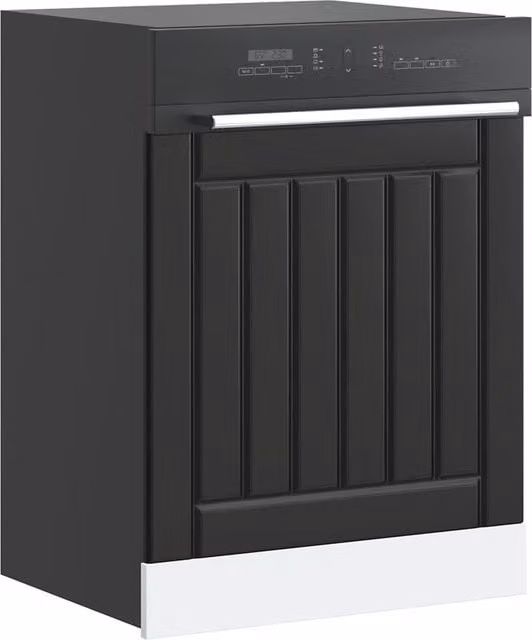 Berkfield Home Lucca Dishwasher Panel in Black Engineered Wood – 1