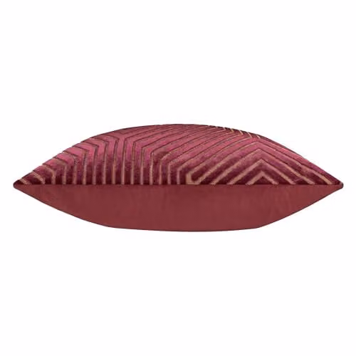 Paoletti Evoke Red Velvet Square Cushion, W/D/H: 55 x 55 x 55 cm – 2
