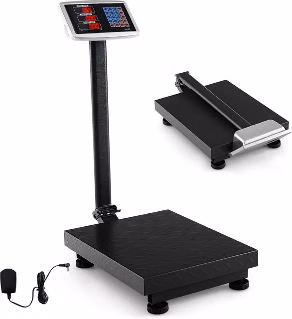 Costway Digital Computing Platform Scale with Price Calculator in Black