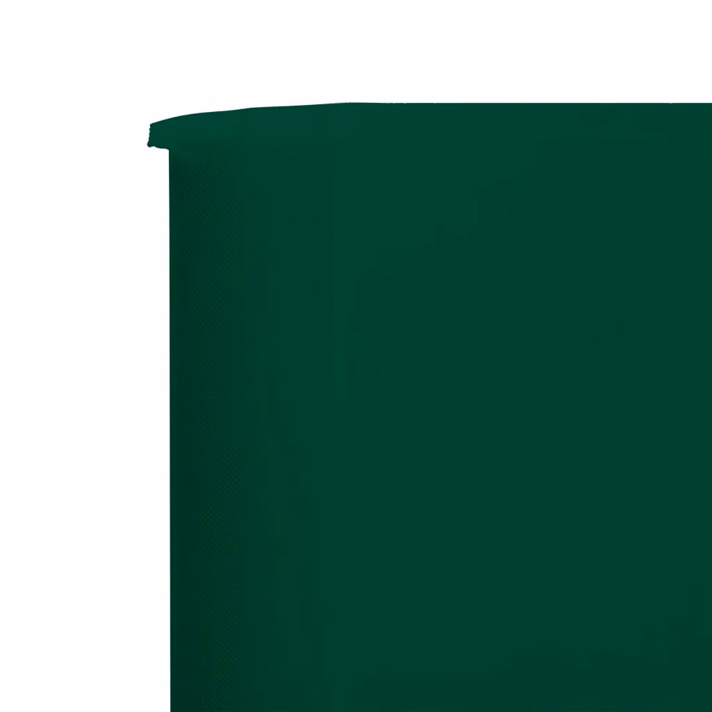 Berkfield Home 3-Panel Freestanding Fabric Wind Screen, Green, W/H: 400 x 80 cm – 3