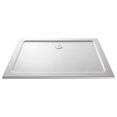 Ultra Pearlstone Rectangular Shower Tray, White, W: 170 cm, D: 70 cm