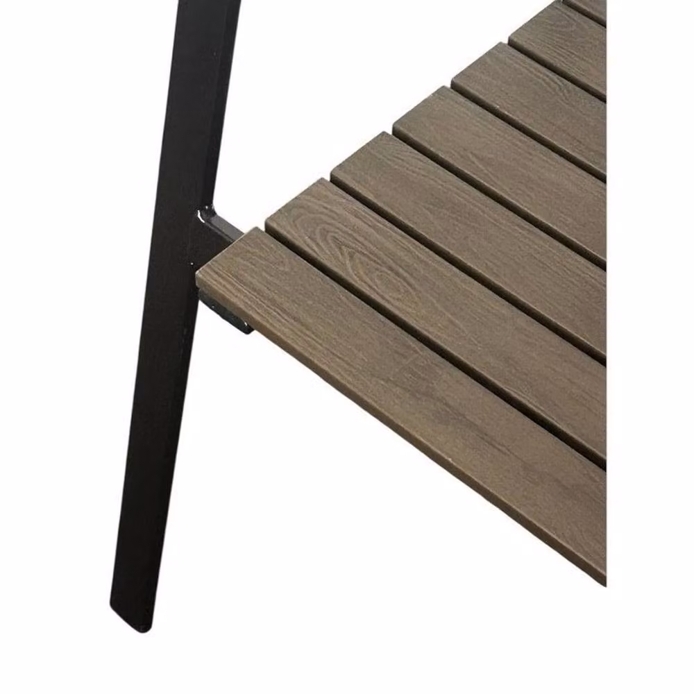 NESTLUNE Outdoor Durawood Garden Dining Furniture Set in Brown – 2