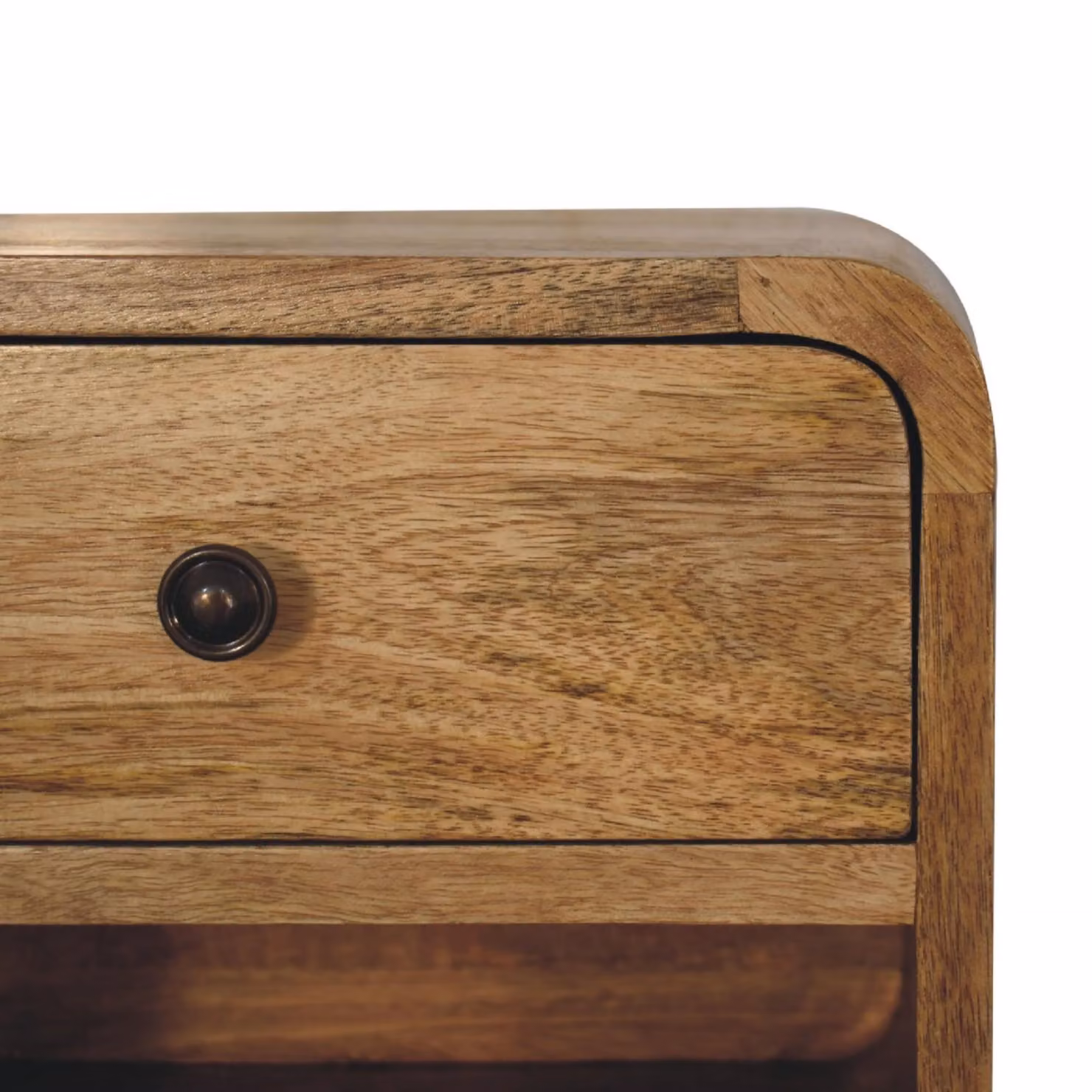 Aosom UK Solid Wood Mini Floating Bedside Table with Drawer and Open Shelf, Brown, W/D/H: 30 x 25 x 25 cm – 3