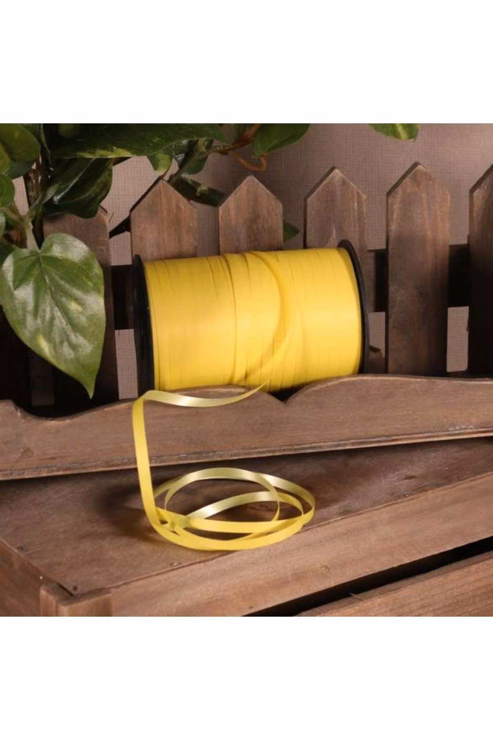 KDMD Matt Light Yellow Plastic Curling Ribbon, 4 Pack – 2
