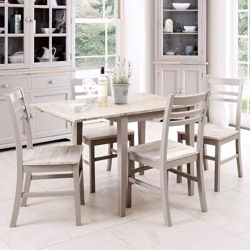 Statement Furniture Florence Country Style Wooden Dining Chairs Set of 4 in Truffle – 2
