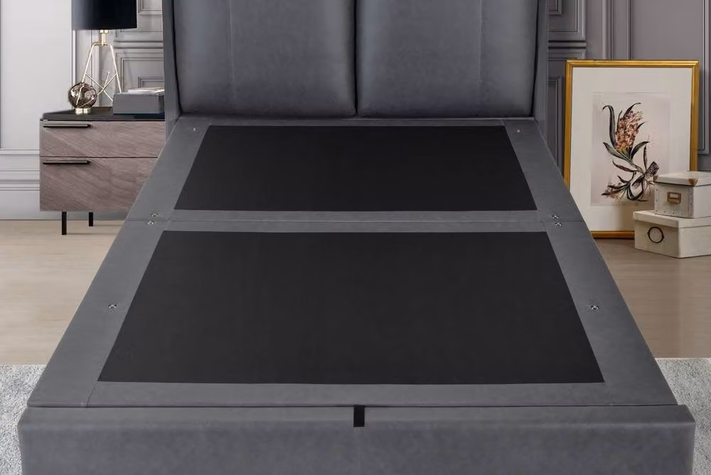 Bed Factory Direct Tuscany Pillow End Lift Ottoman Bed Frame in Dark Grey, Size: King (180 x 200 cm) – 3