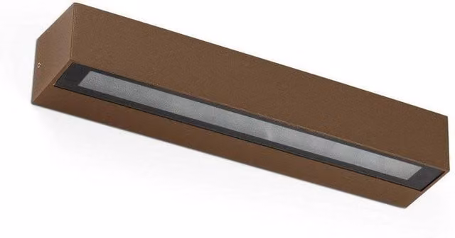 Netlighting Doro20 Integrated LED Up Down Outdoor Wall Light, Brown, 3000K Warm White, IP65