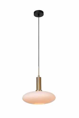 Lucide Singala Pendant Light in Matt Gold and Brass, Diameter: 30 cm
