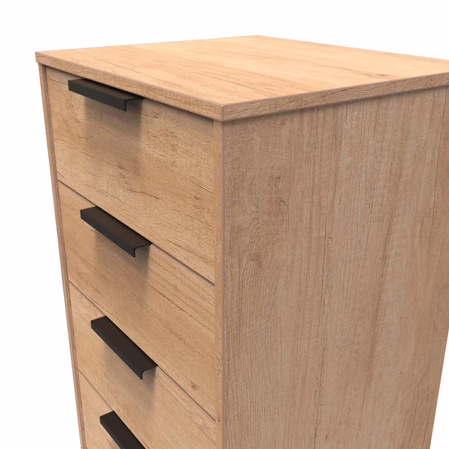 2 U Fuji Ready Assembled 5 Drawer Tall Bedside Chest in Natural – 3