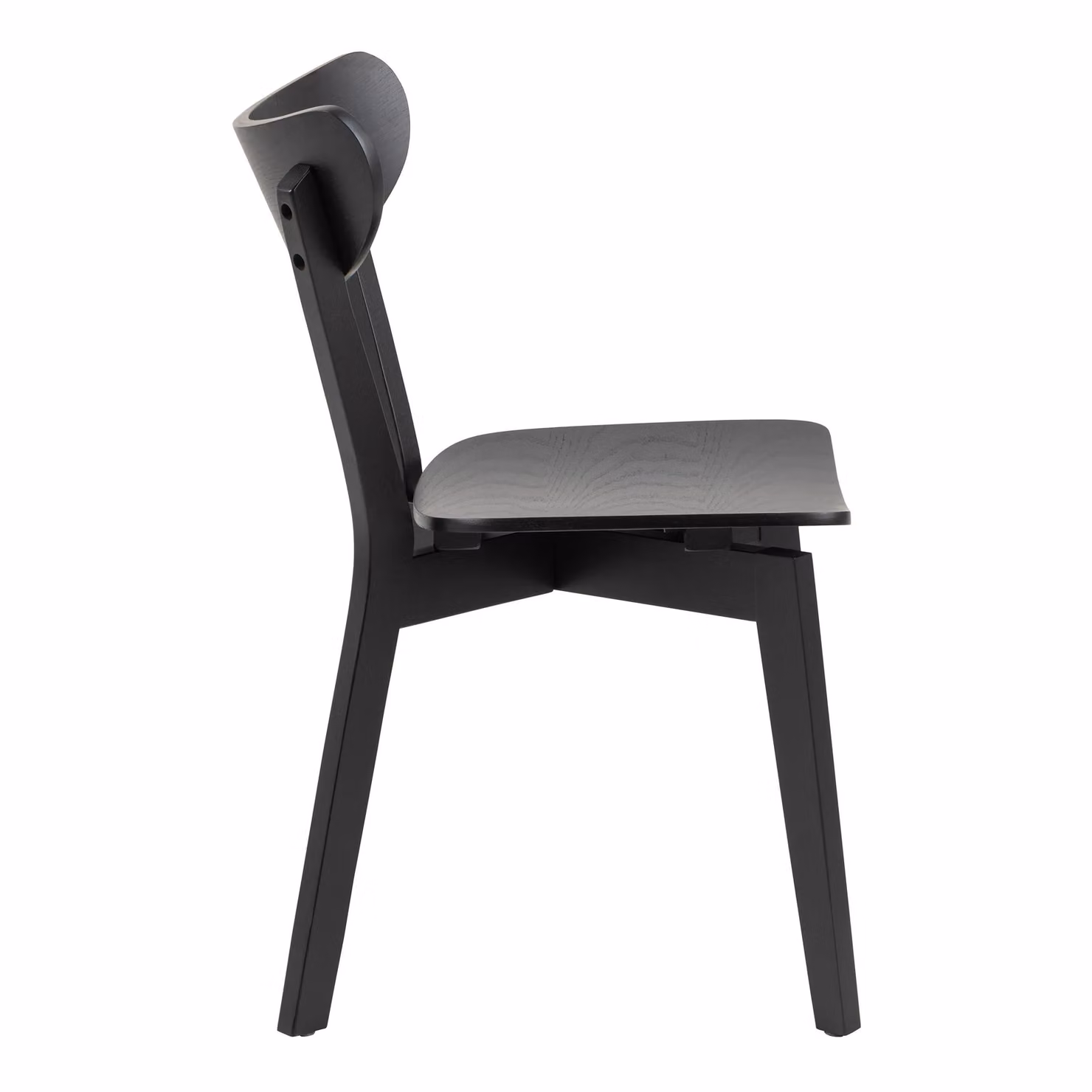 Furniture To Go Roxby Modern Lacquered Oak Dining Chairs in Black, Set of 2 – 3