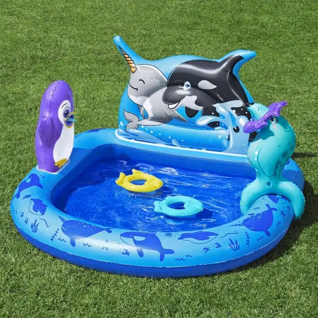 Bestway Polar Pals Inflatable Round Play Centre for Children, Blue