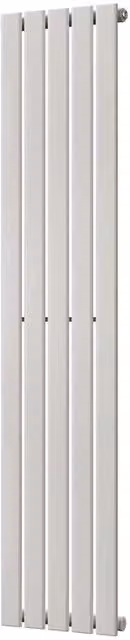 UK Radiators Typhoon White Vertical Designer Radiator, H: 160 cm, W: 34 cm