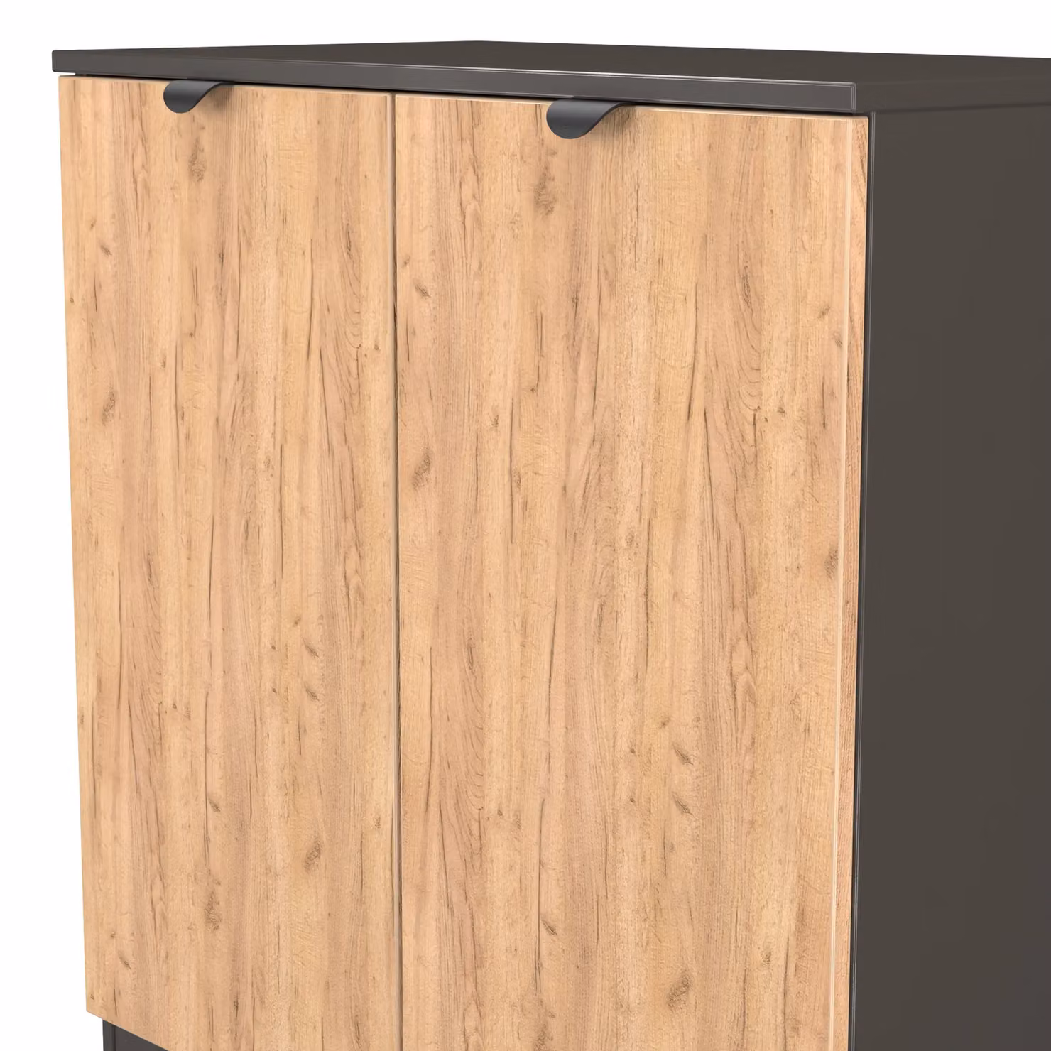 Ready Assembled 2 U Norway 2 Door Cabinet in Dark Grey – 3