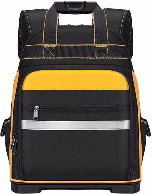 PAWNORA Large Capacity Tool Backpack with Moulded Base, Black, W/D/H: 43.0 x 35.0 x 20.5 cm