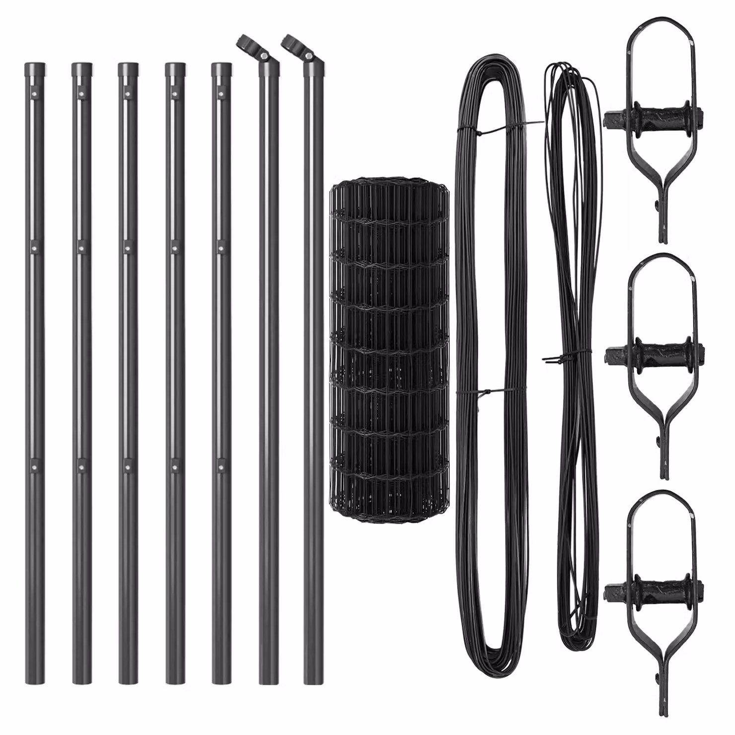 Berkfield Home Euro Fence with 13 Posts, Galvanised Steel, Grey, 0.4 x 50 m – 3
