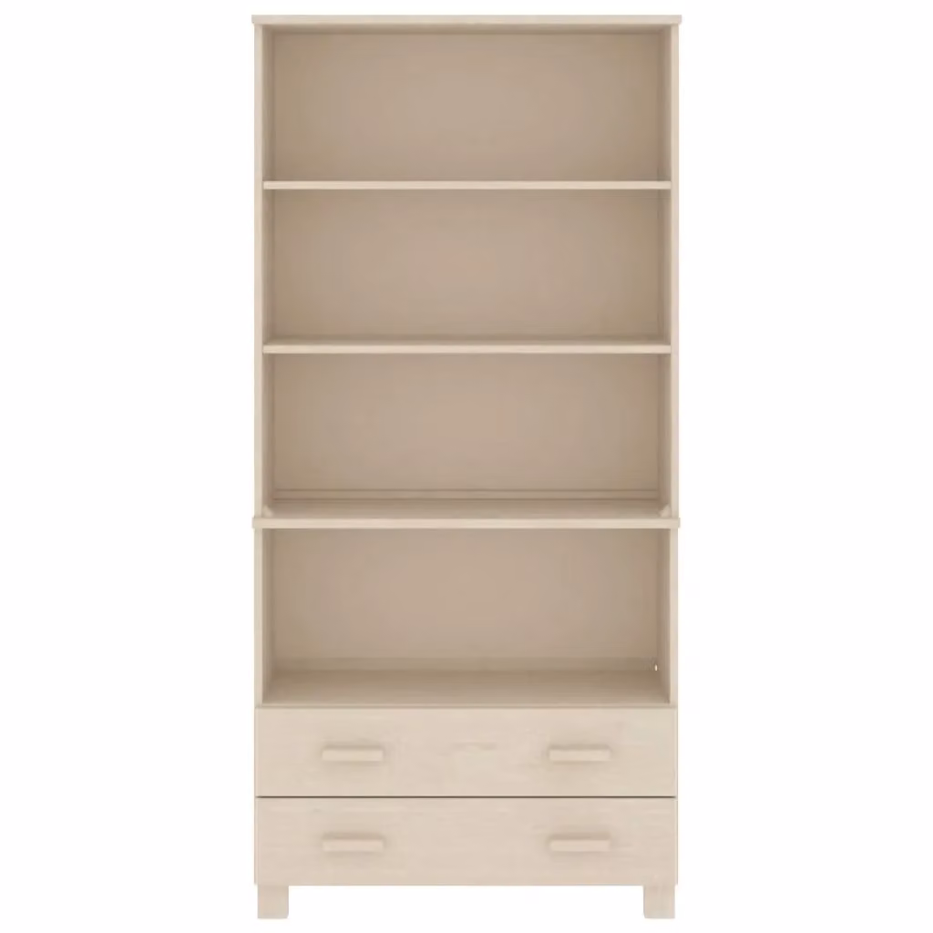 Berkfield Home HAMAR Solid Wood Pine Highboard in Honey Brown – 2