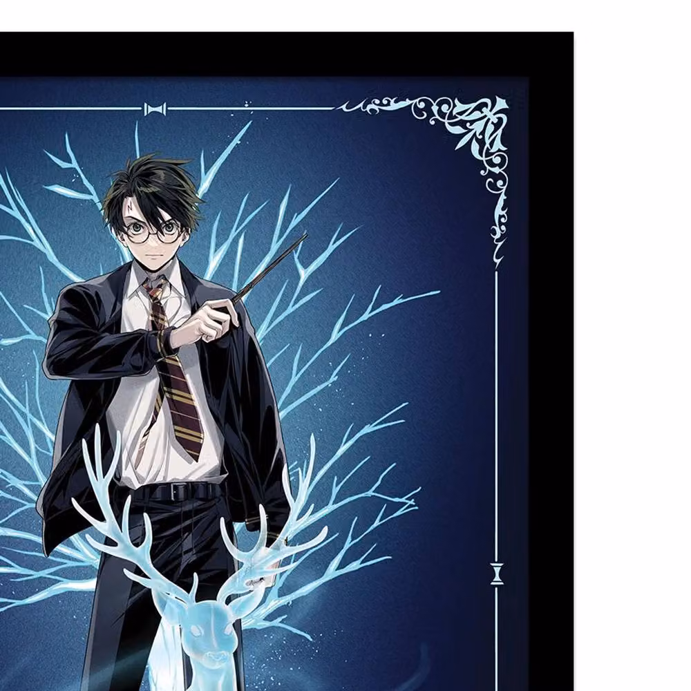 Warner Bros Patronus Framed Paper Poster in Blue – 2