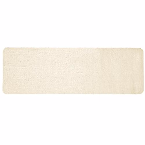 My Mat Non-Slip Washable Shaggy Pile Runner in Beige and White, W: 67 cm, L: 200 cm