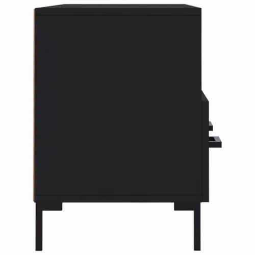 vidaXL Modern Black TV Cabinet in Wood and Metal, W/D/H: 102 x 36 x 50 cm – 4