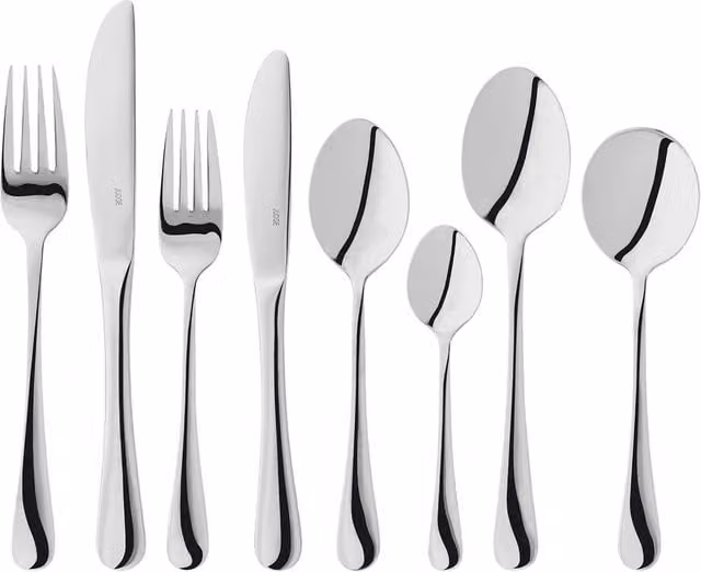 Judge Windsor 44 Piece Polished Stainless Steel Cutlery Set in Silver