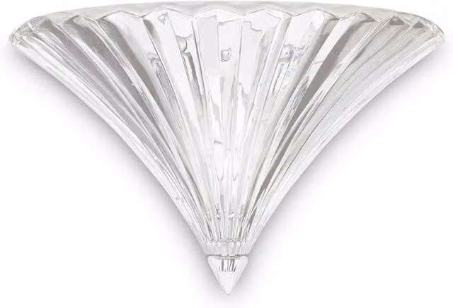 Netlighting Santa Large Indoor Wall Uplighter in Chrome and Transparent Glass with E14 Socket