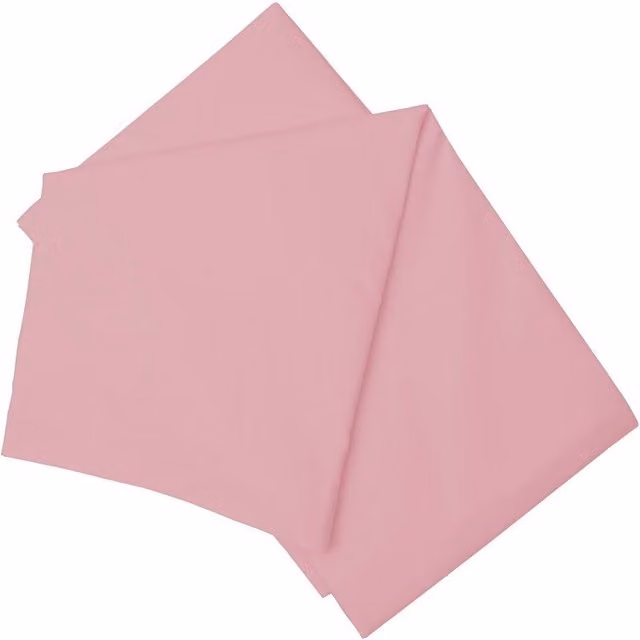 Belledorm Easy Care 200 Thread Count Cotton Polyester Percale Flat Sheet in Dark Pink, Size: King (W/D: 180 x 200 cm)