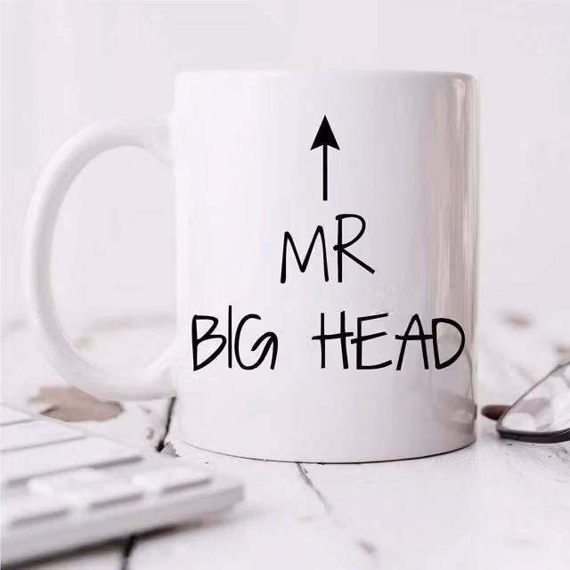 60 Second Makeover Mr Big Head Ceramic Mug in White – 1