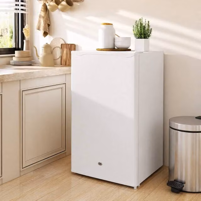STILVORA 91L Under-Counter Lockable Fridge in White – 1