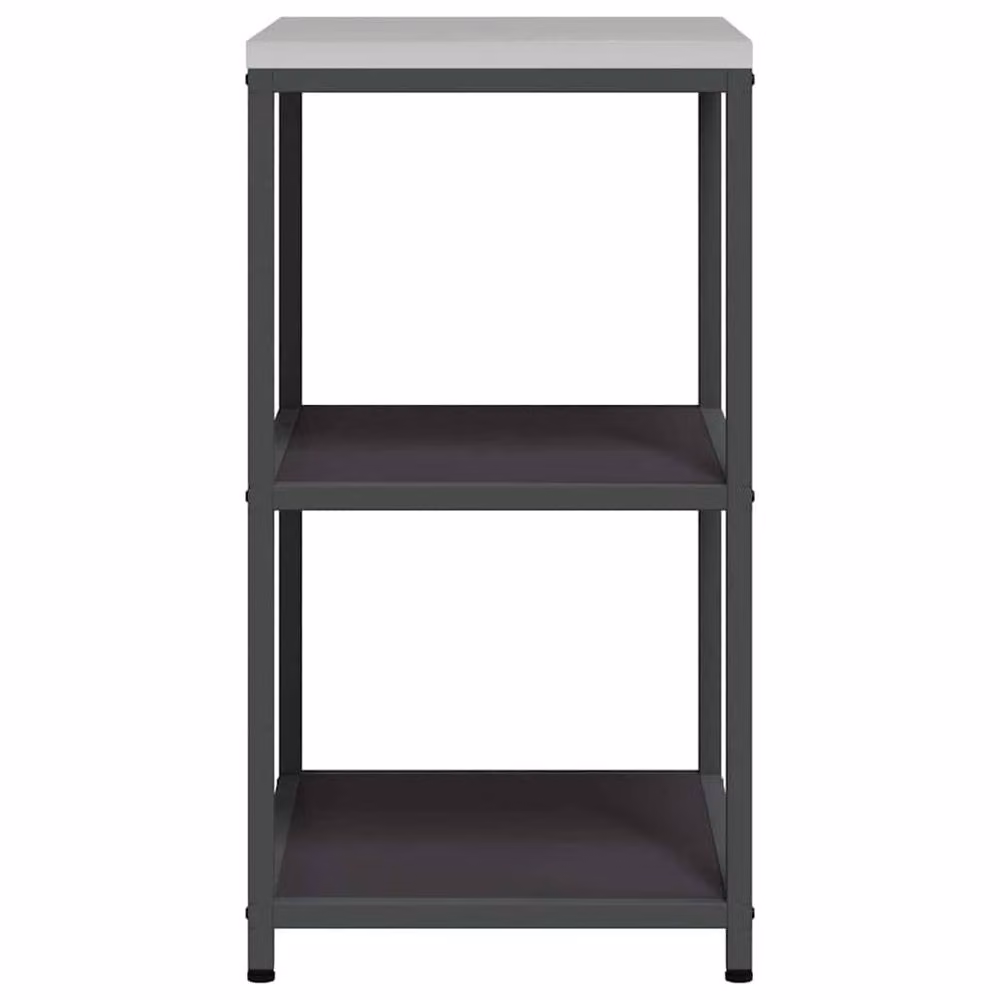 Berkfield Home Kitchen Storage Shelf in Black Matt Steel – 4