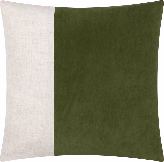 Make It A Home Green Velvet Square Cushion Cover