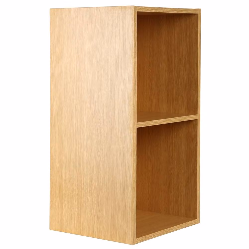 Charles Jacobs Brown Cube Media Storage Unit with Back Panel, W/D/H: 70.6 x 35.6 x 30.0 cm – 3