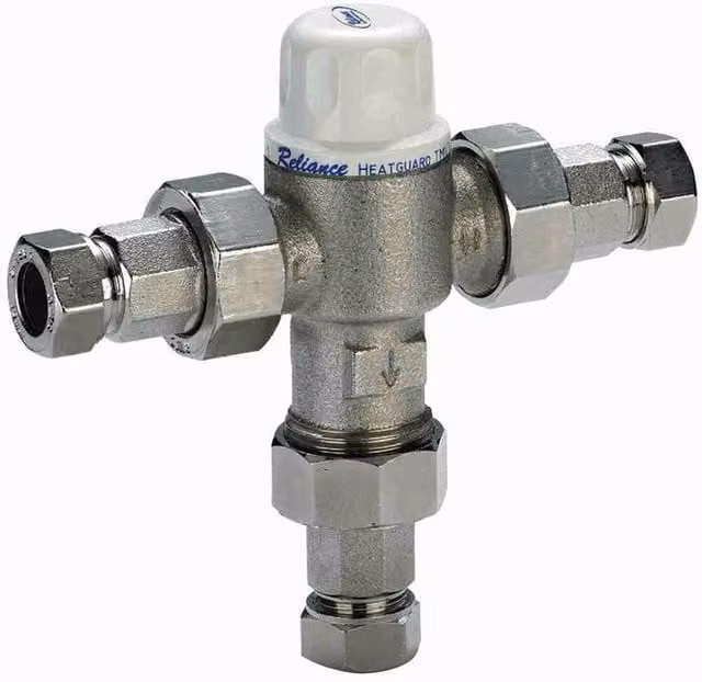 John Guest Speedfit RWC 15mm 2 In 1 Union Thermostatic Mixing Valve HEAT160015 TMV3 Approved