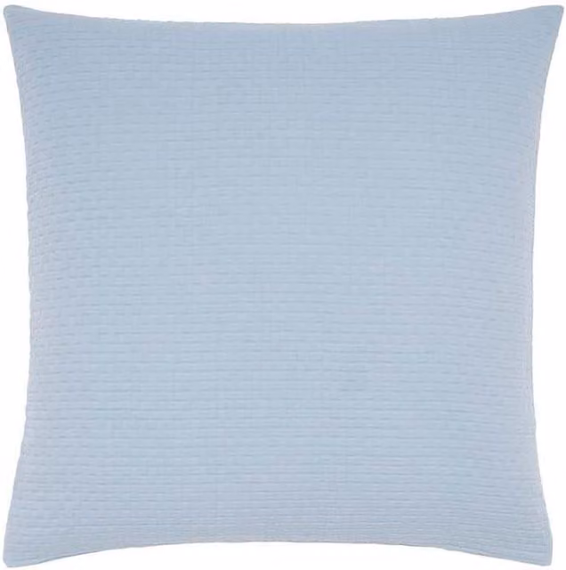 Murmur Hush Square Cotton Percale Pillowcase in Blue – 1