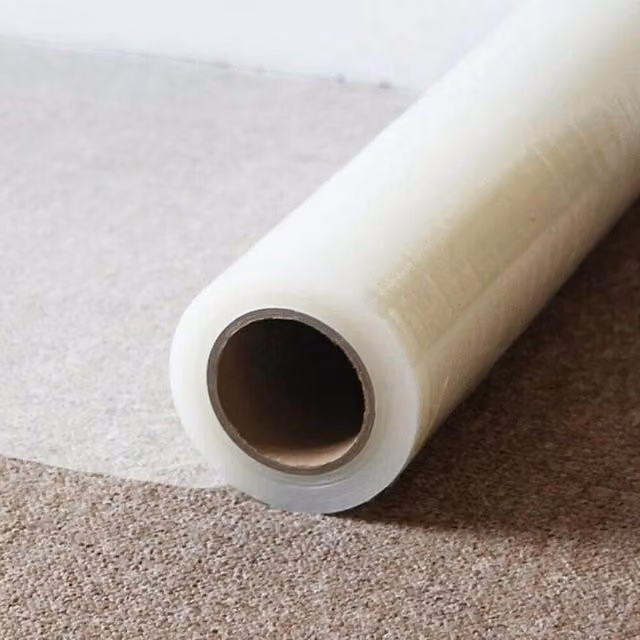NESTLUNE Transparent Adhesive Carpet and Floor Protector Film, W: 40 cm, L: 1000 cm – 1