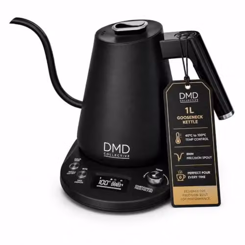 DMD Collective Electric Gooseneck Kettle with LCD Display and Temperature Control, 1.0 l, Black – 5