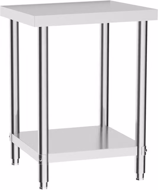 Darphe Silver Stainless Steel Commercial Kitchen Work Table
