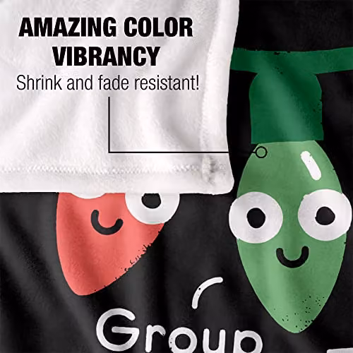 Bcreative David Olenick A Delightful Holiday Super Soft Fleece Throw Blanket, White, W/D/H: 152 x 127 cm – 3